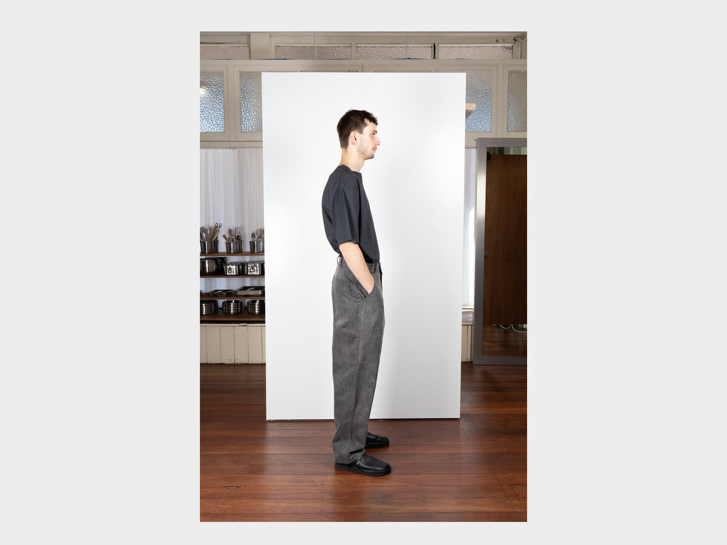 R18J6 "Jebok Pants" Sumi Organic Denim