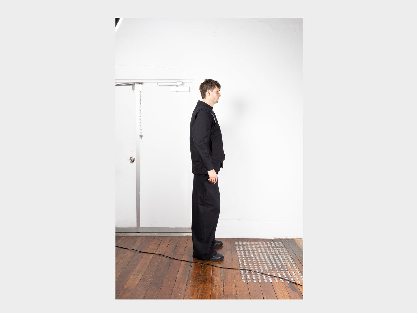 R19D5 "Down Shield Vest" Black Wax