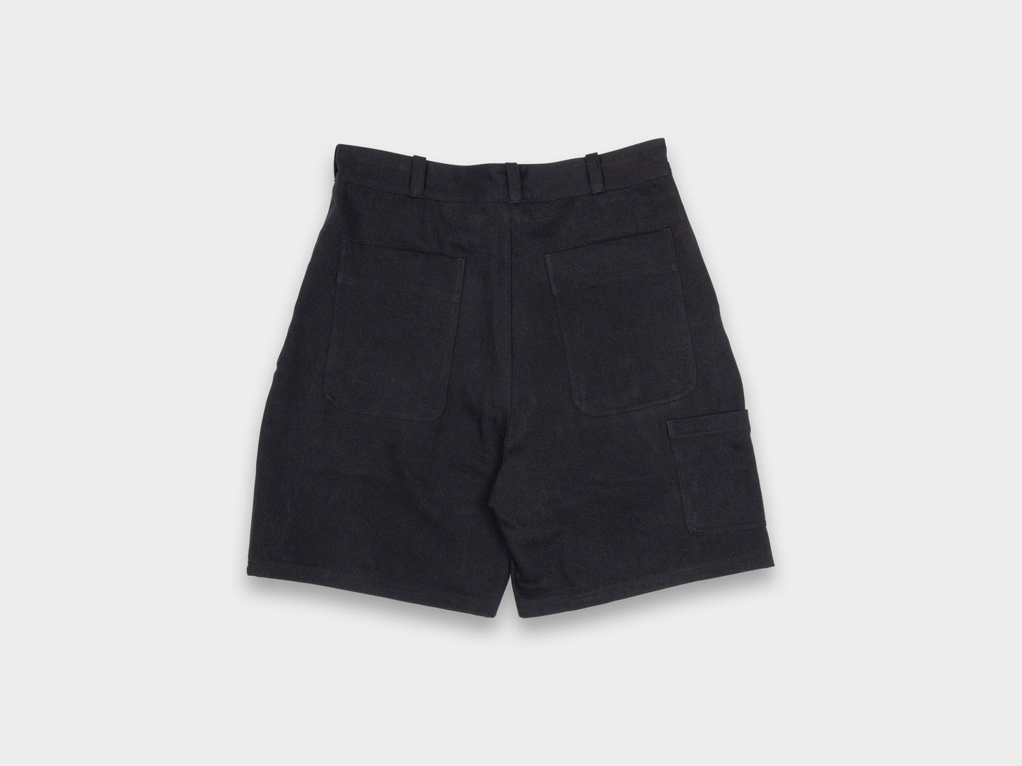 R19J7 "Jebok Shorts" All Black Denim
