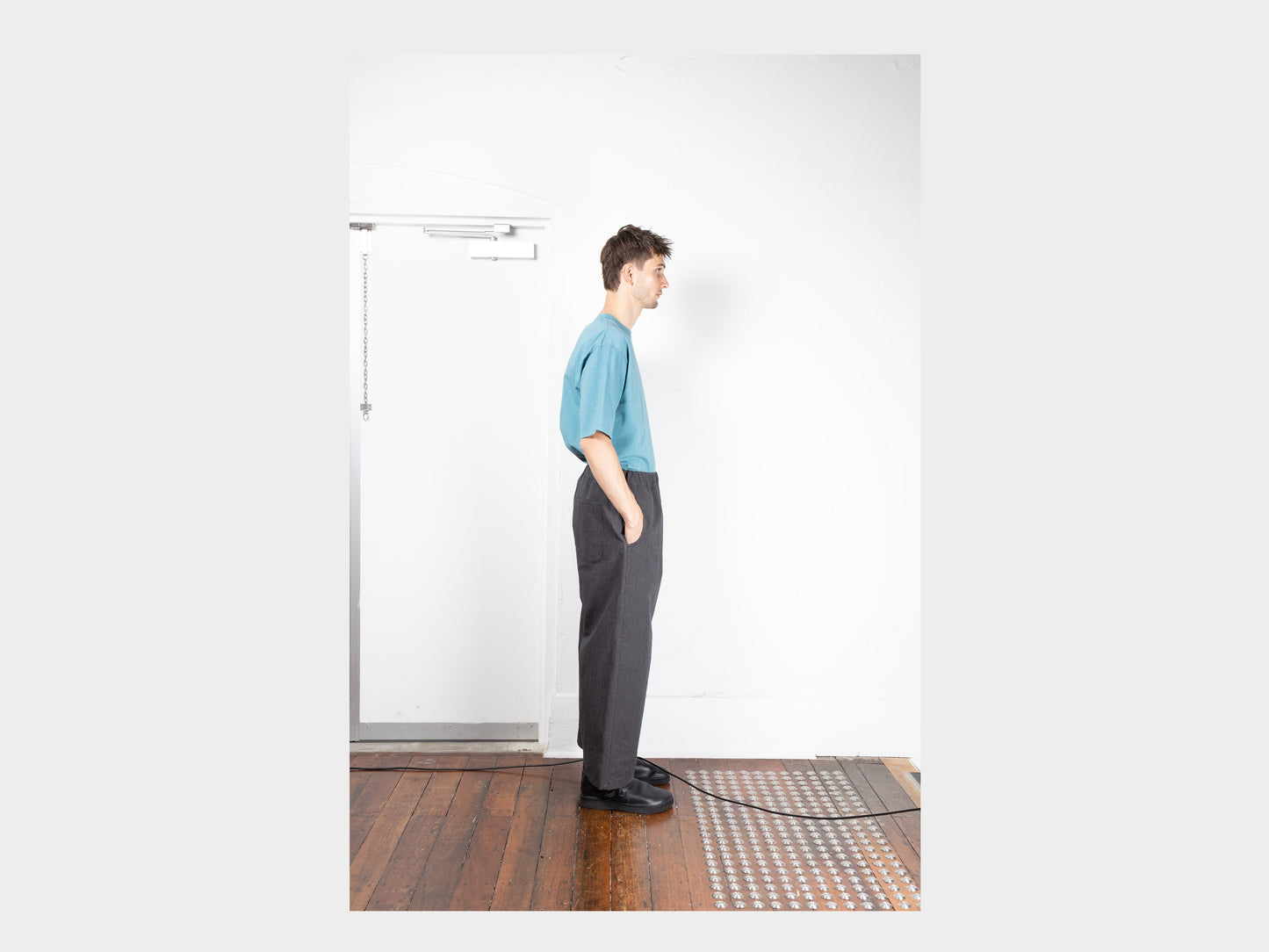 R19P5 "Solid Pants" Granite Wool
