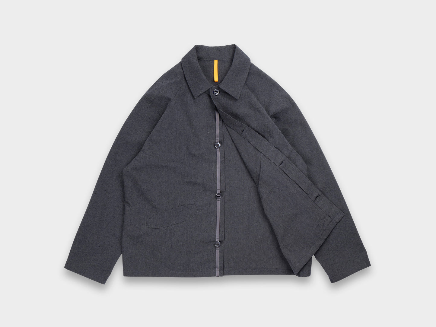 R19S3 "Boat Shirt" Granite Wool