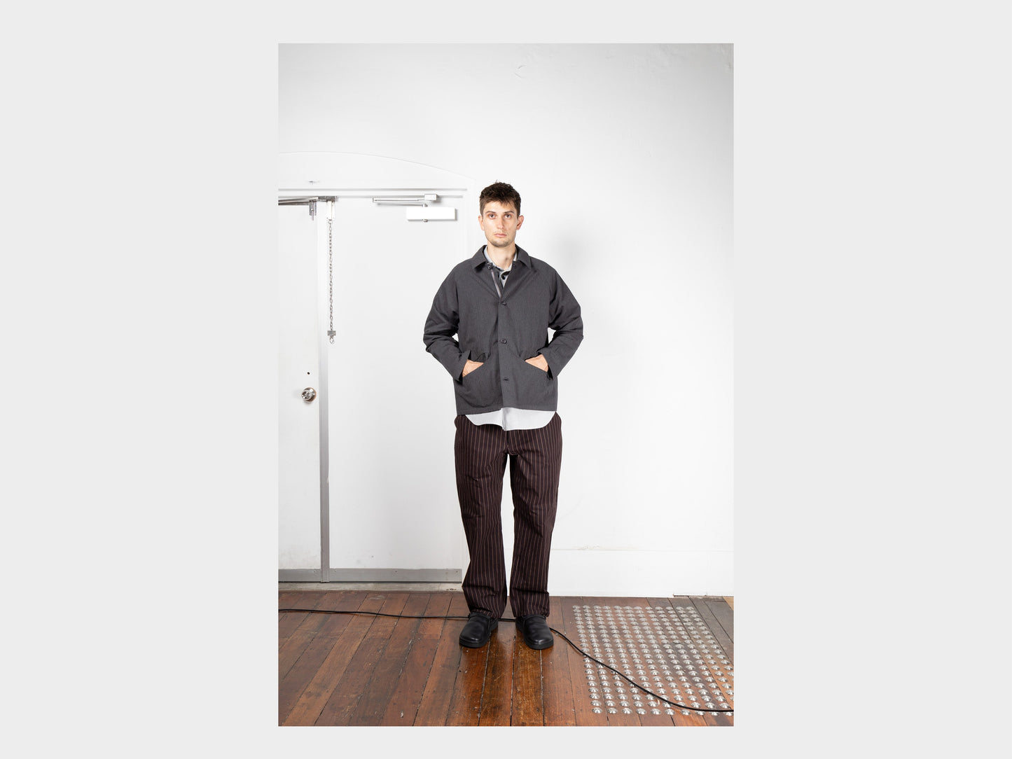 R19S3 "Boat Shirt" Granite Wool
