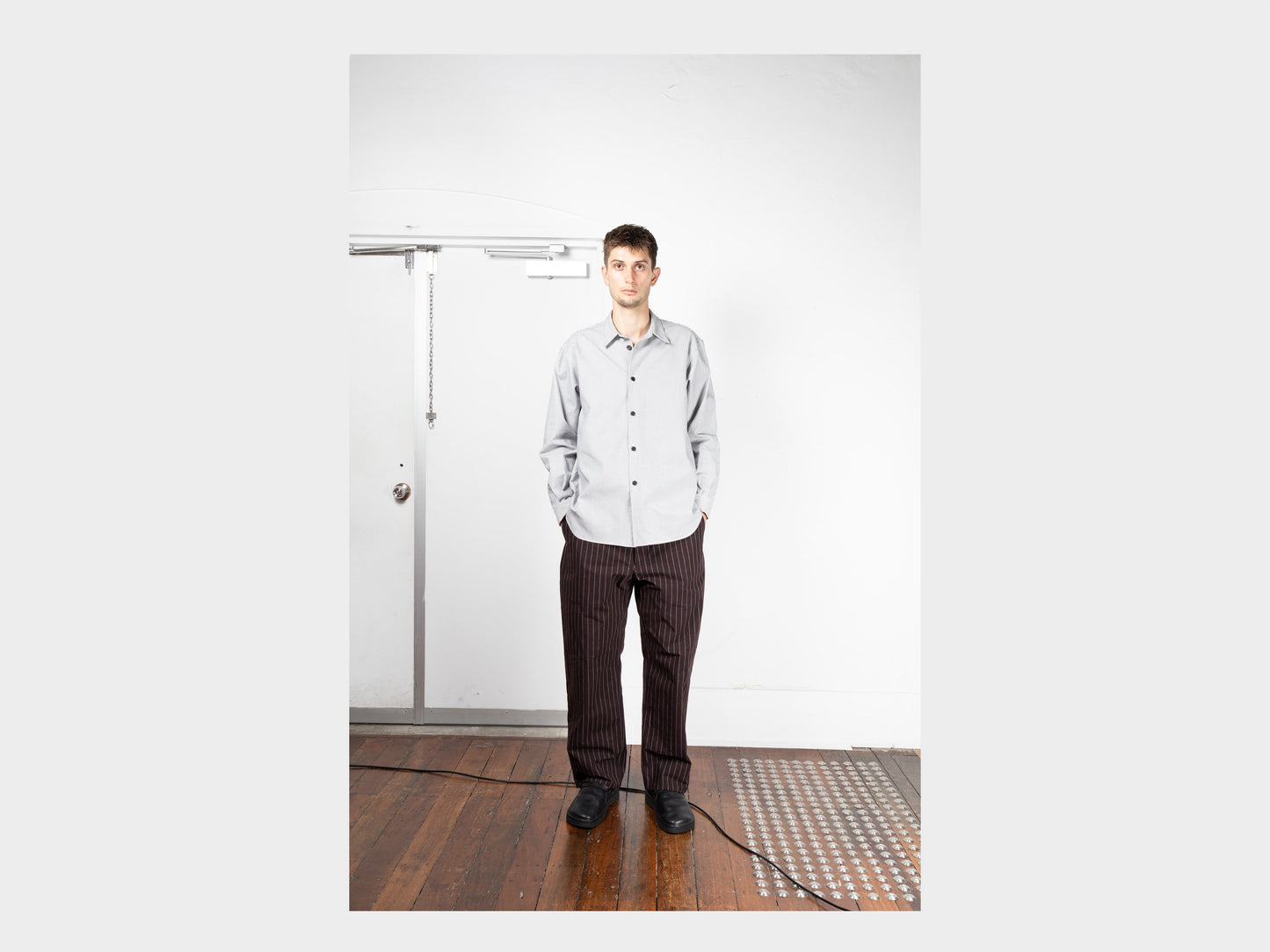 R19S8 "Weather Shirt" Linework Oxford