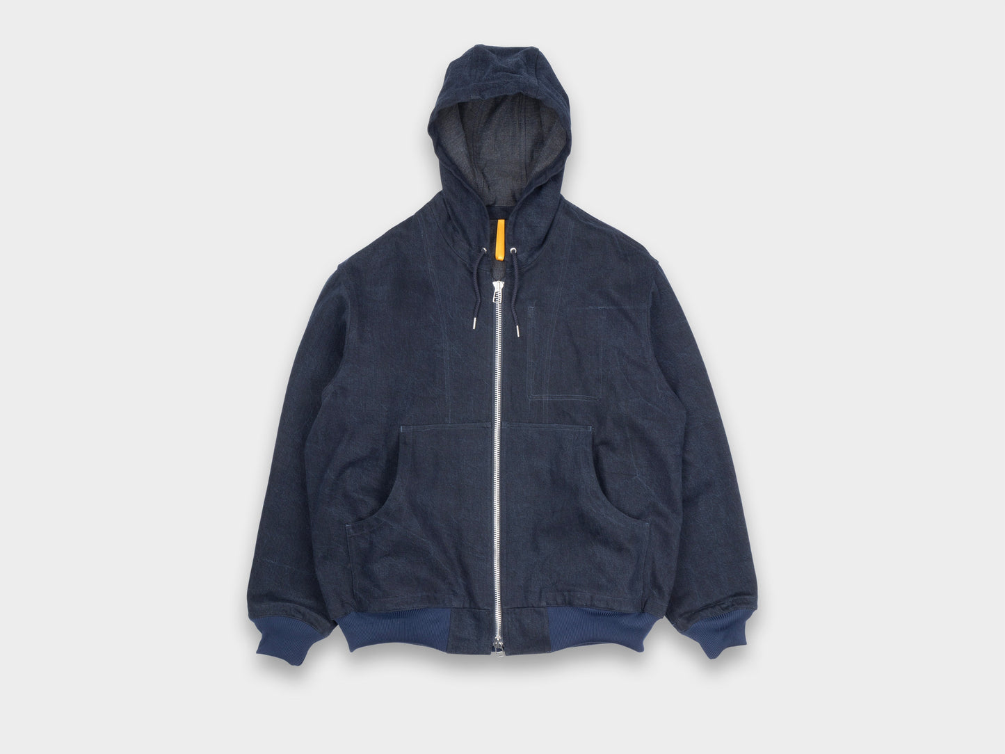 R20J3 "Jebok Parka" Blue Sumi Organic Denim