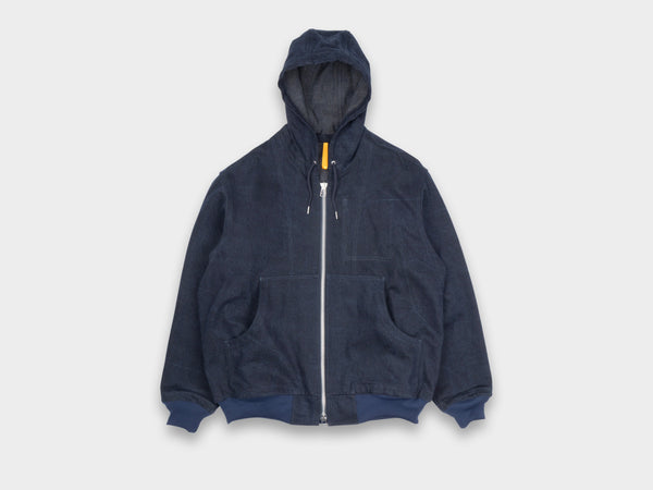 R20J3 "Jebok Parka" Blue Sumi Organic Denim