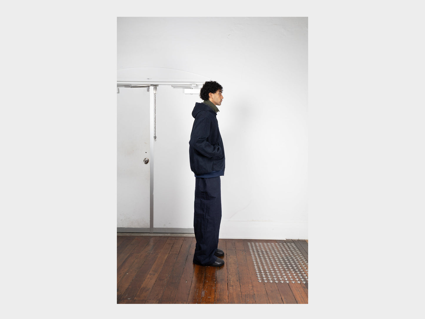 R20J3 "Jebok Parka" Blue Sumi Organic Denim