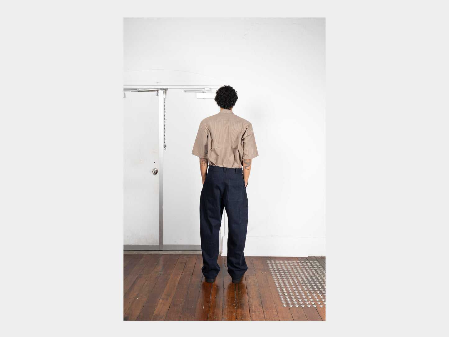 R20J6 "Jebok Pants" Blue Sumi Organic Denim