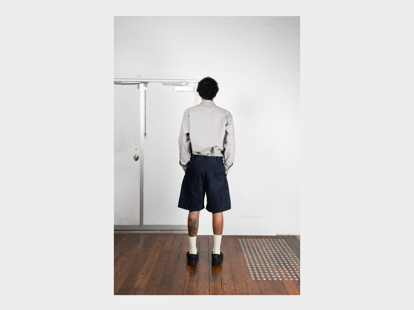 R20J7 "Jebok Shorts" Blue Sumi Organic Denim