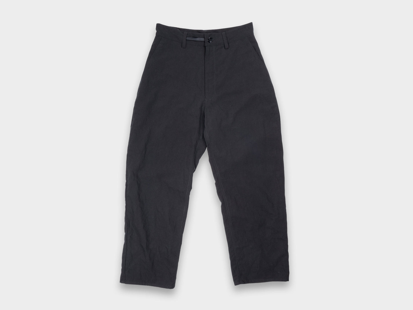 R20P4 "Wide Pants" Black Linen