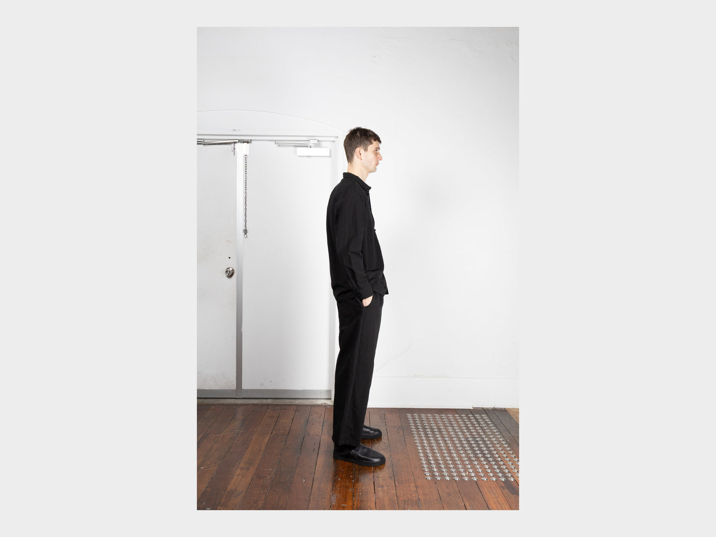 R20S1 "New Shirt-1" Black Linen