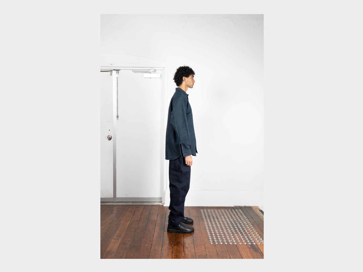 R20S8 "Weather Shirt PK" Sumi Indigo Double Cloth