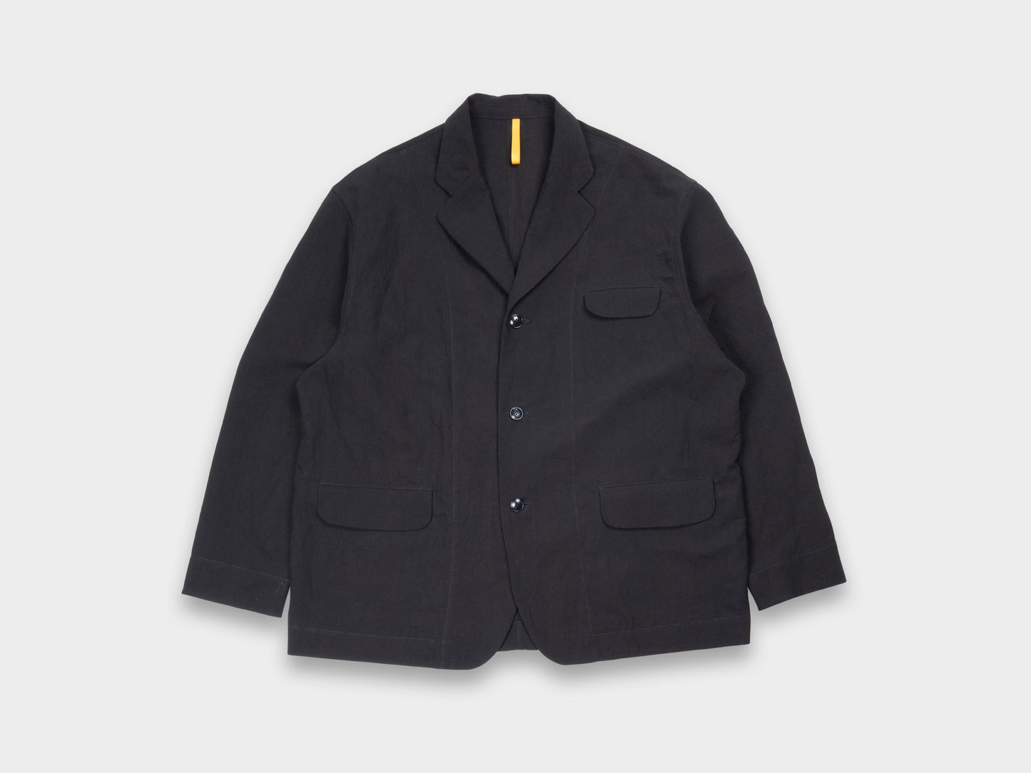R20Y4 "Big Blazer" Black Linen