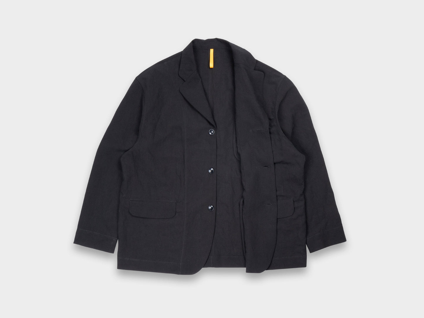 R20Y4 "Big Blazer" Black Linen