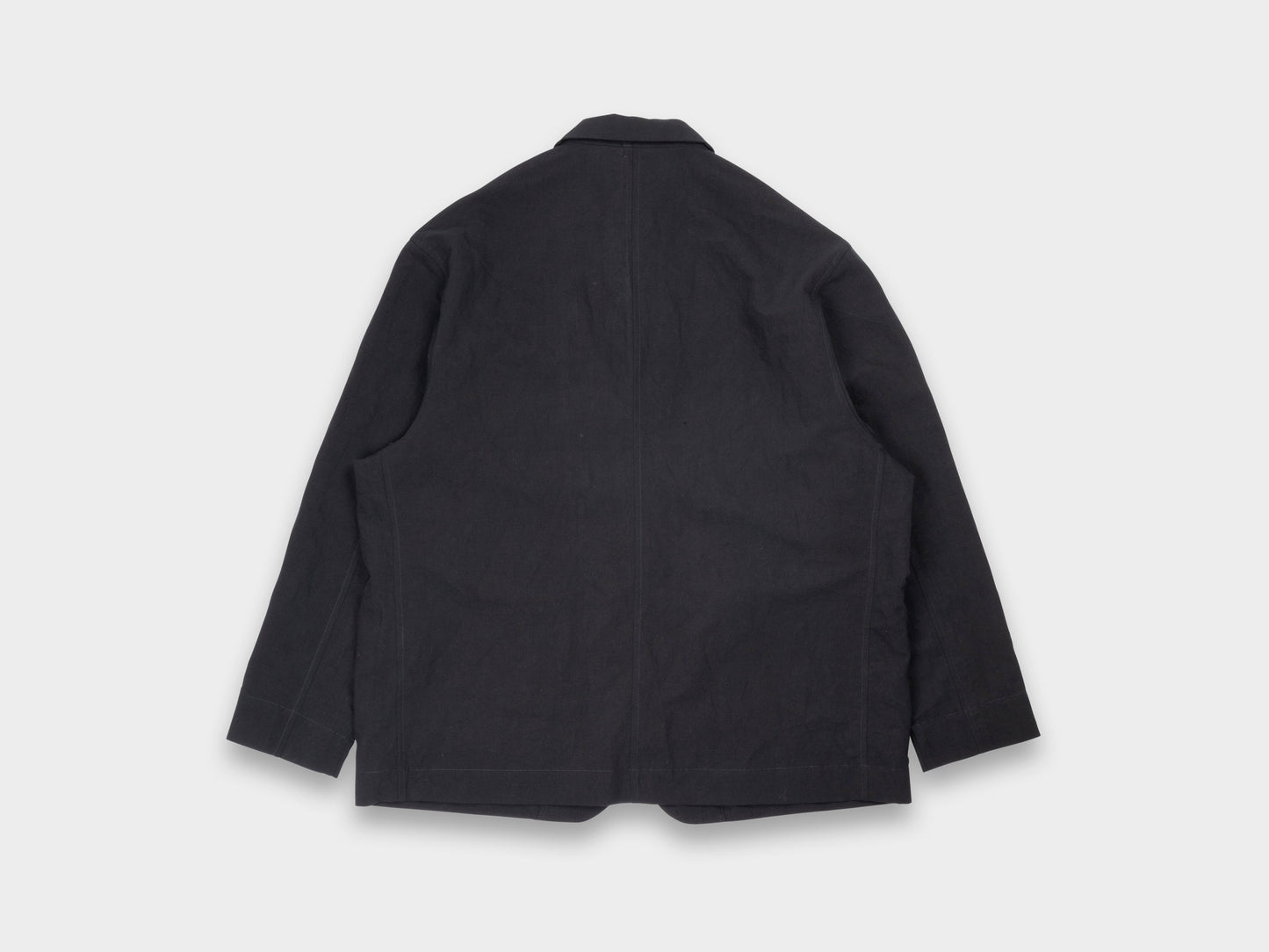 R20Y4 "Big Blazer" Black Linen