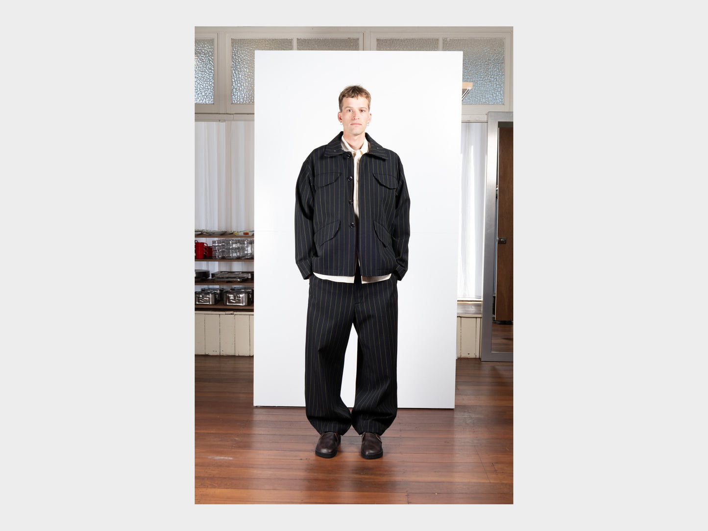 R21M2 "Service Jacket" Dash Wool Gabardine
