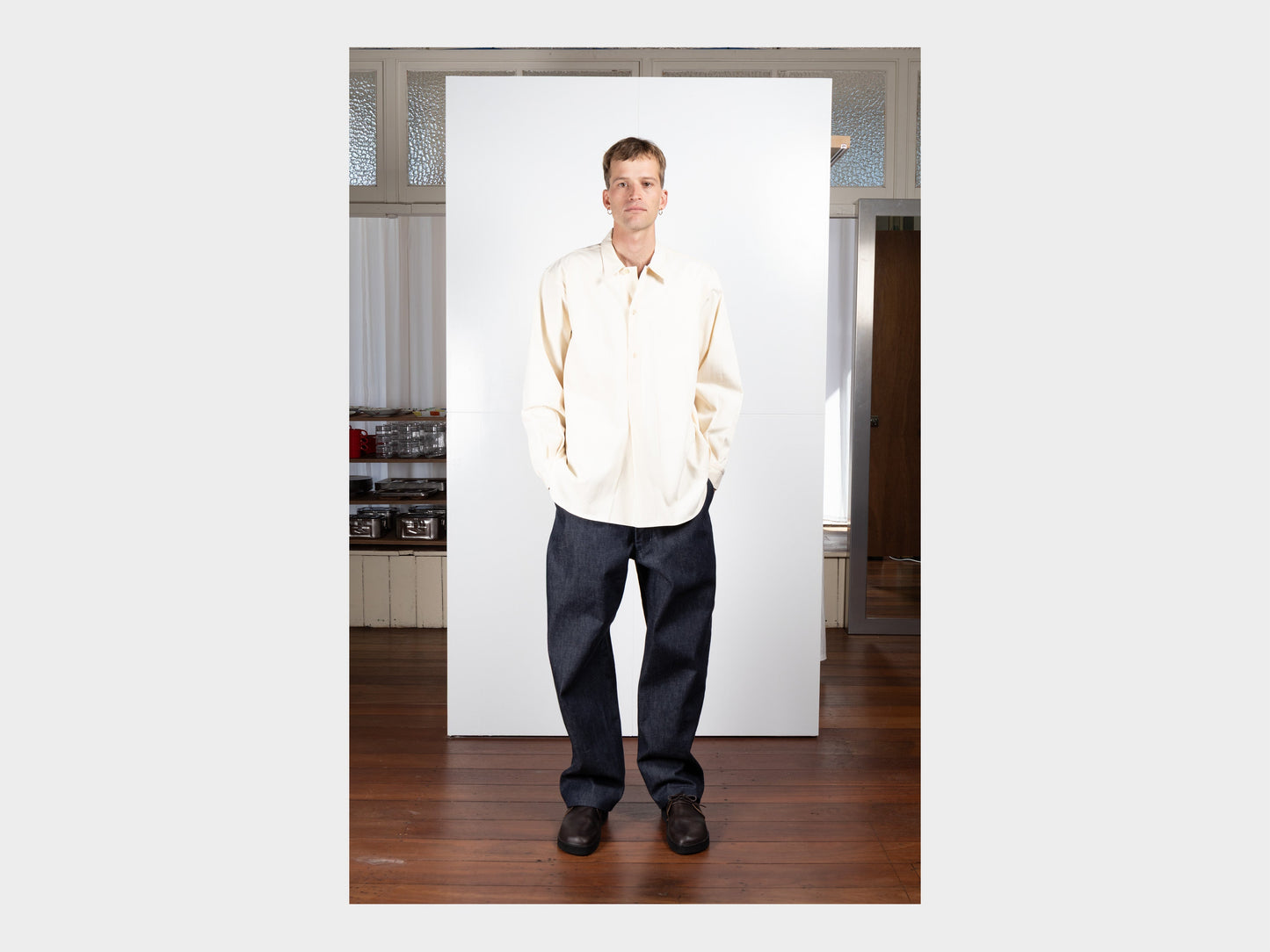 R21S2 "Pullover Shirt" Unbleached Tricotine