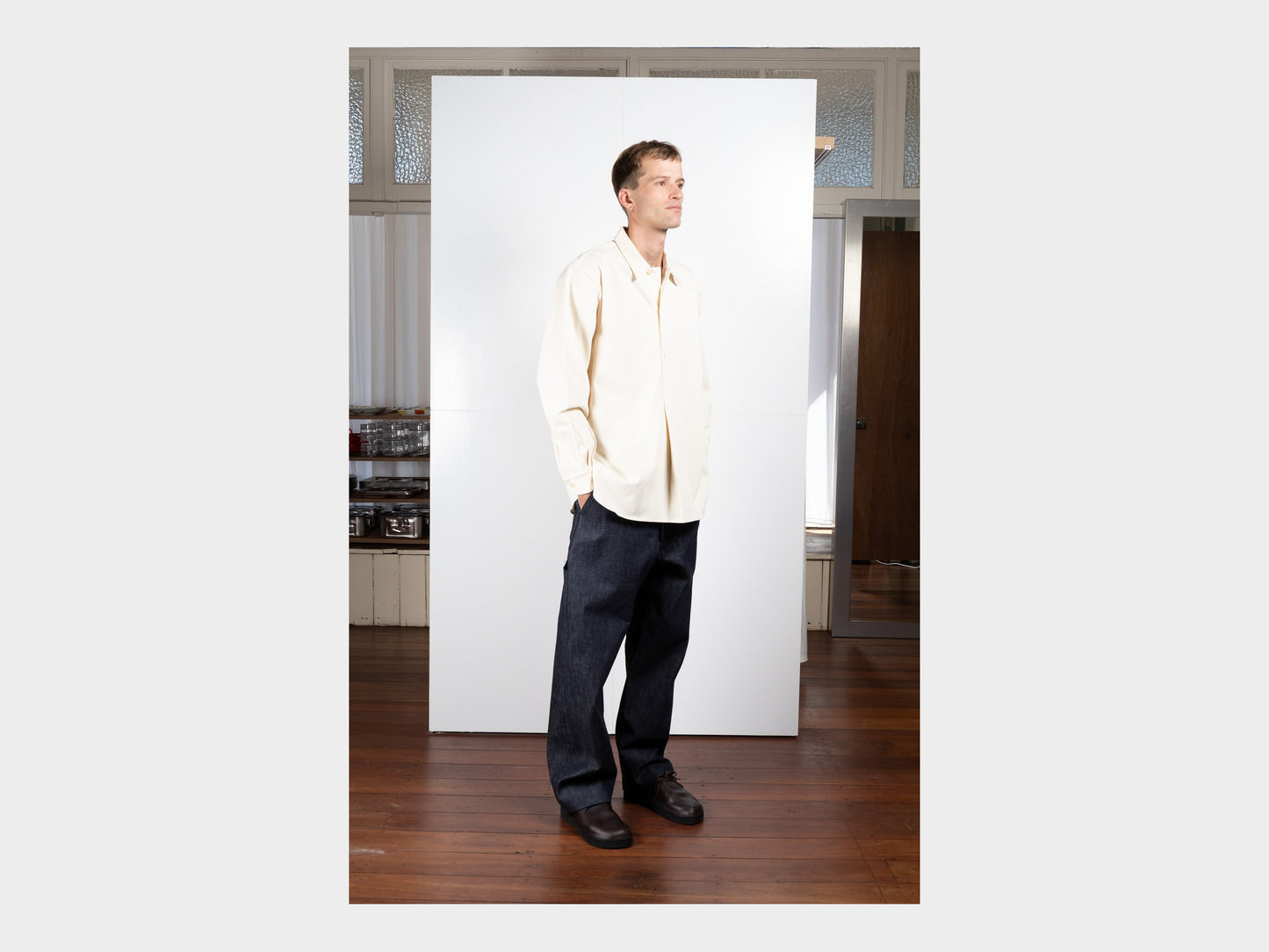 R21S2 "Pullover Shirt" Unbleached Tricotine
