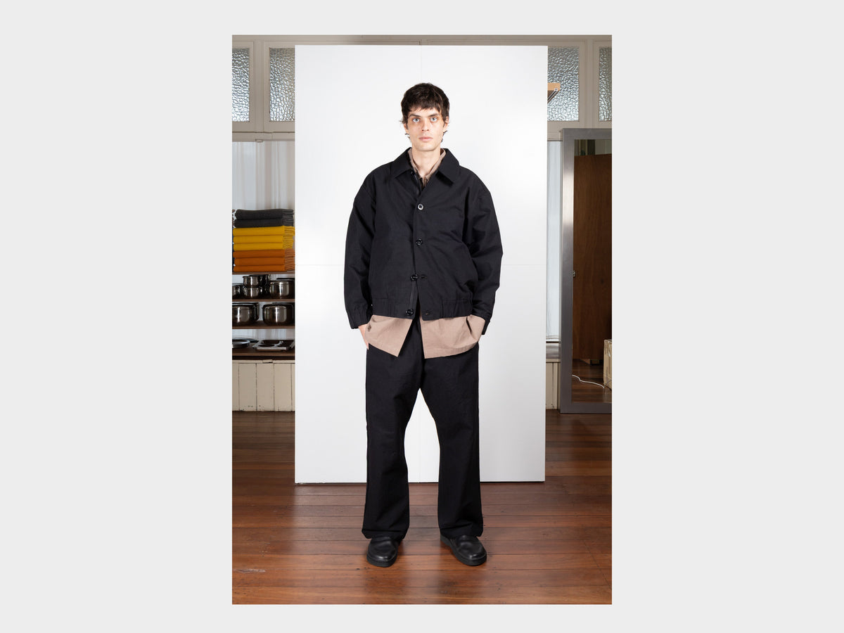 R21S3 "Gum Shirt" Black Wool