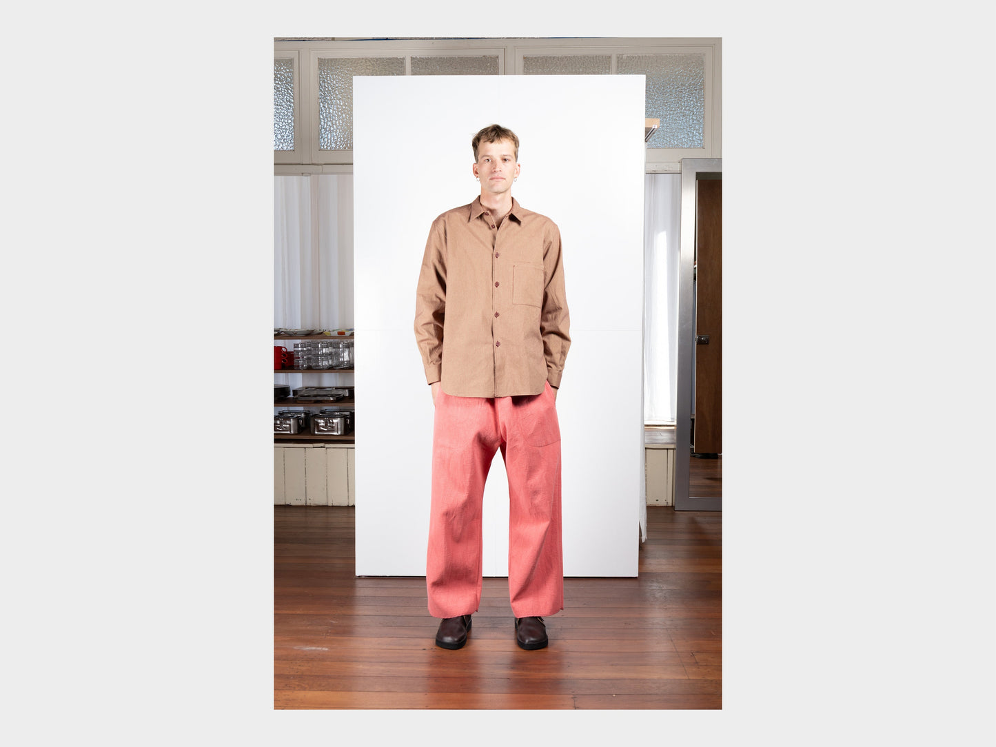 R21S8 "Weather Shirt PK" Brick Oxford