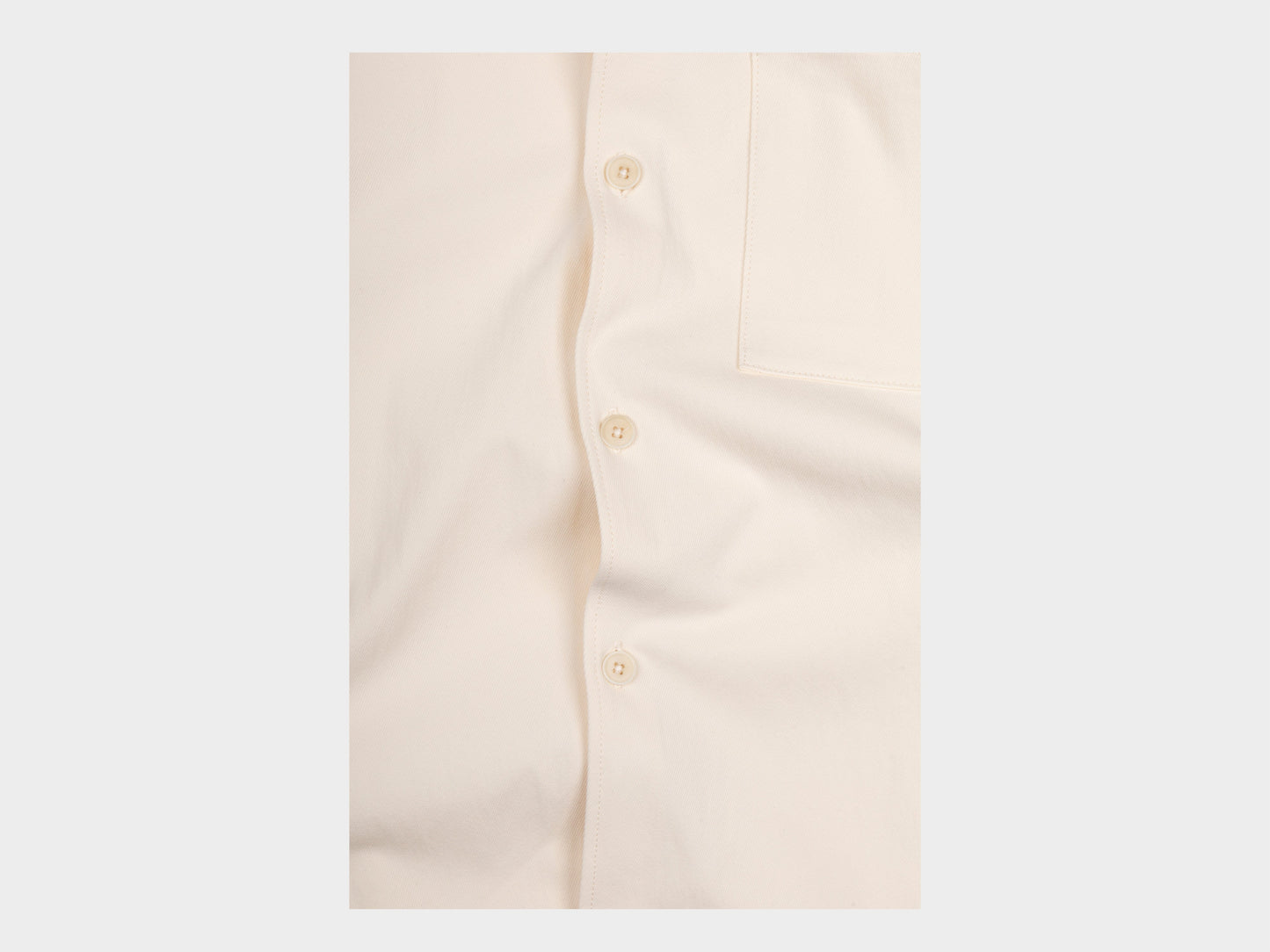 R21S8 "Weather Shirt PK" Unbleached Tricotine