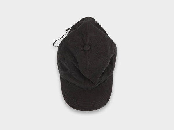 SPC1 "Shallow Cap" Roll–dyed Black Linen