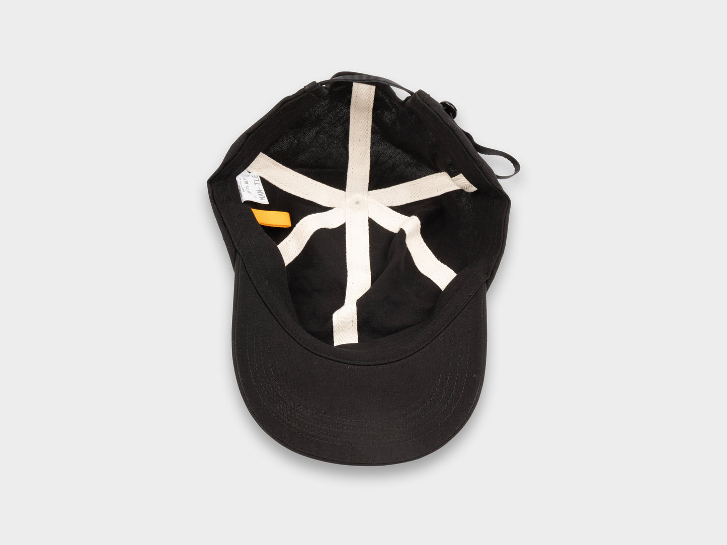 SPC1 "Shallow Cap" Roll–dyed Black Linen