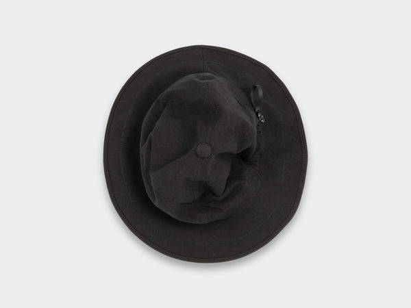 SPC2 "Wide Hat" Roll–dyed Black Linen