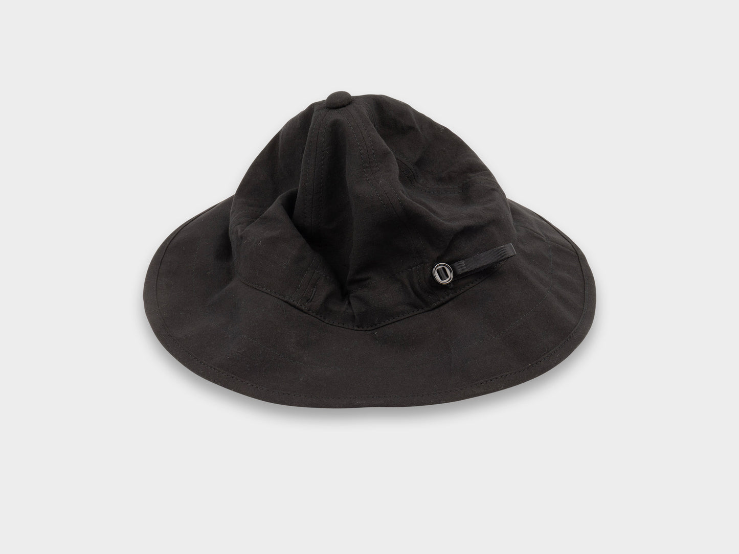 SPC2 "Wide Hat" Roll–dyed Black Linen