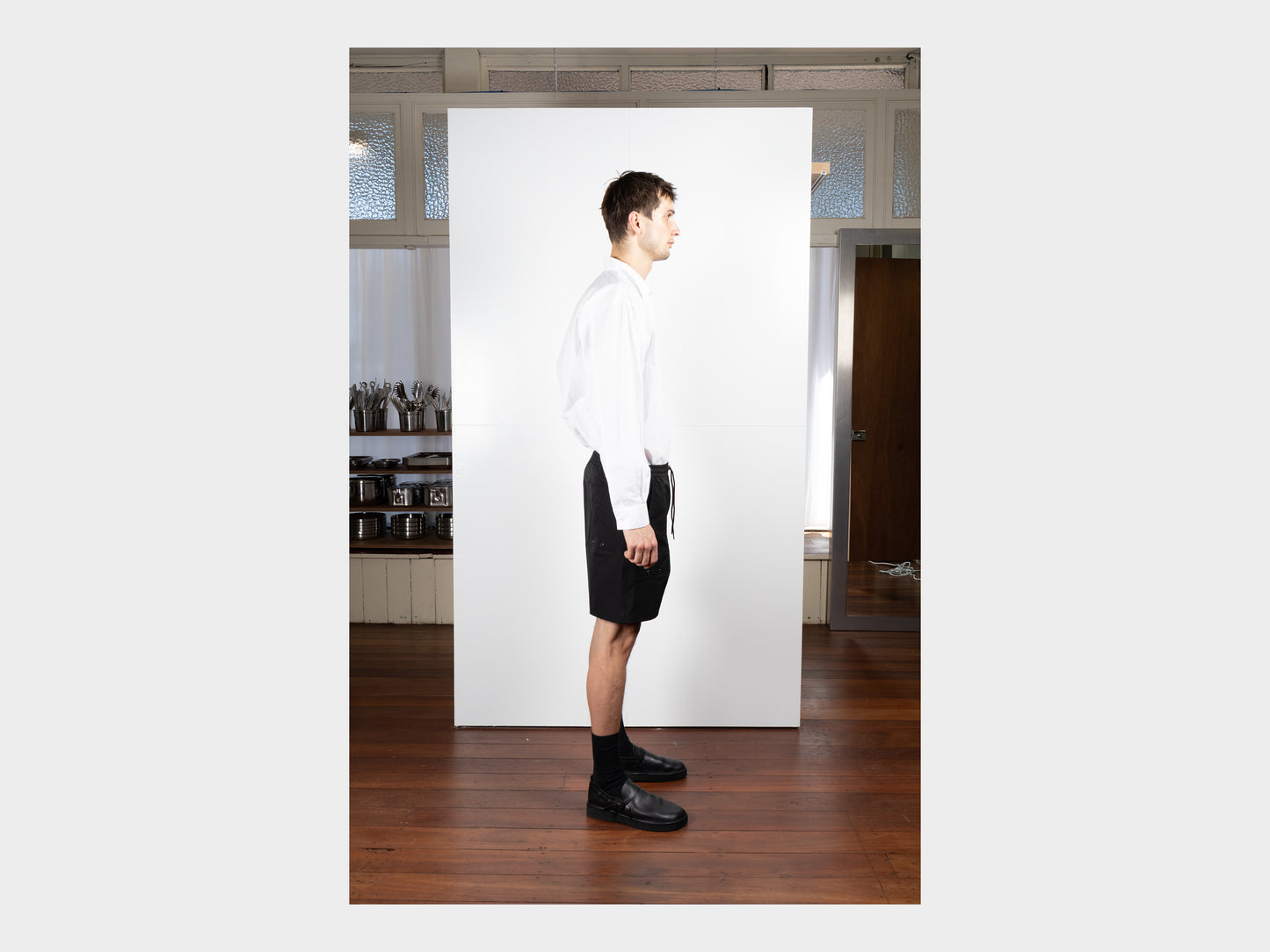 R0N9 "Water Shorts" Black Swim