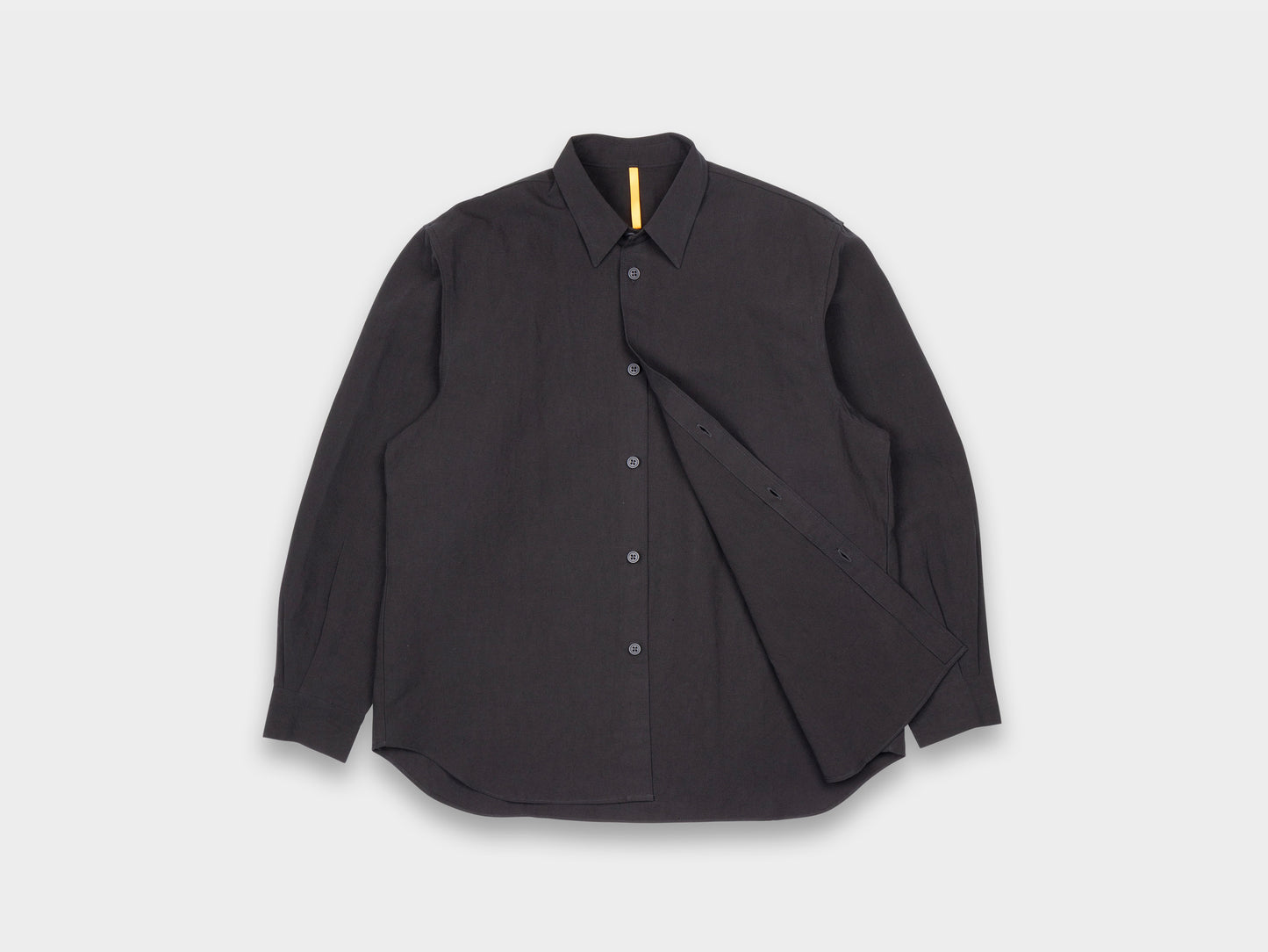 SPS8 "Weather Shirt" Roll–dyed Black Linen