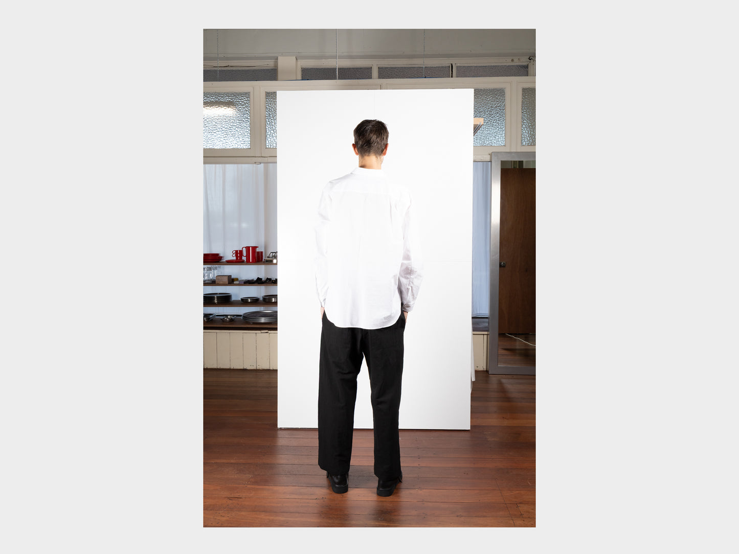 R0S8 "Weather Shirt" Double White Cordlane