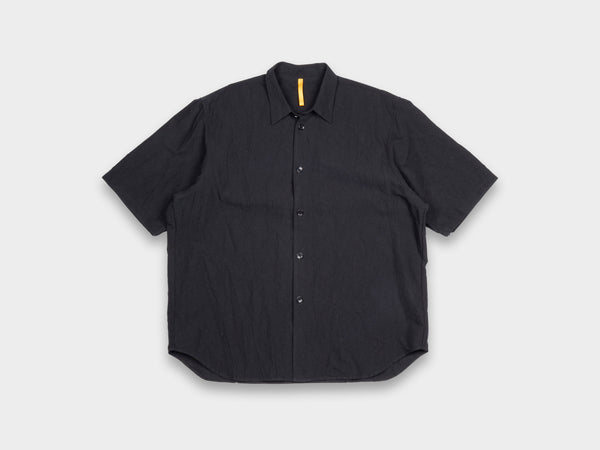 SPS9 "S/S Weather Shirt" Black Linen