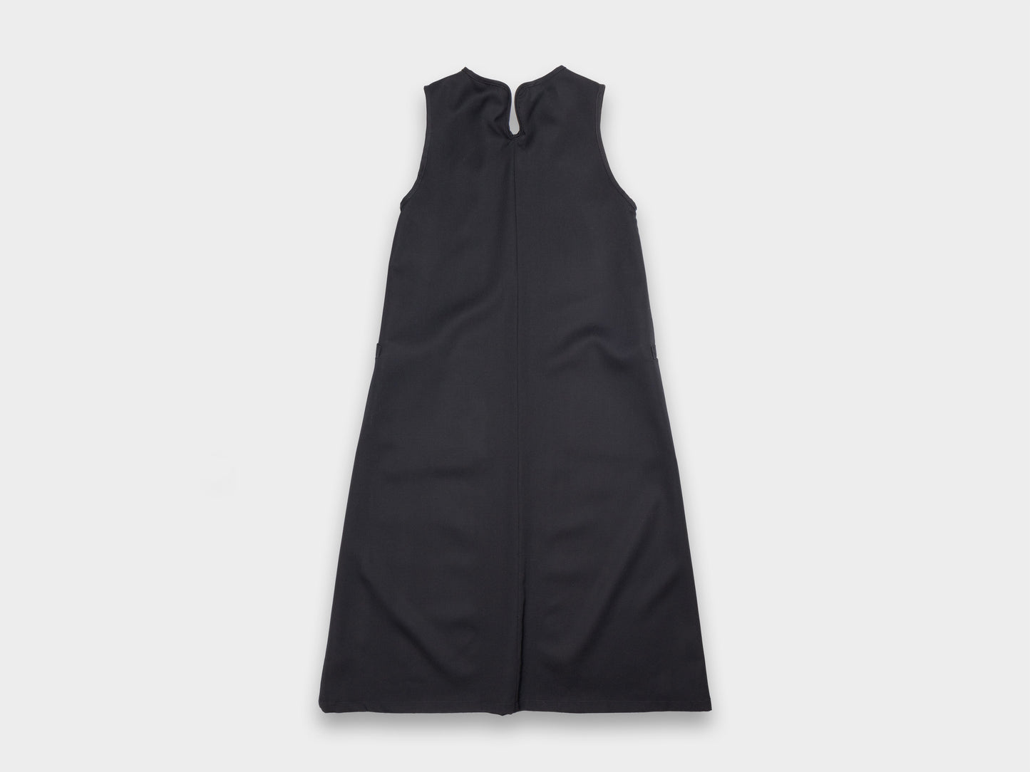 W-R17A5 Black Wool Gabardine