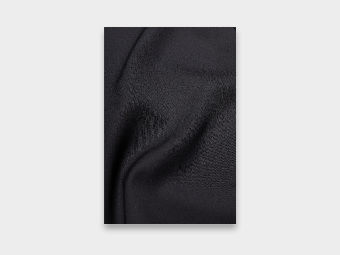 W-R17A5 Black Wool Gabardine