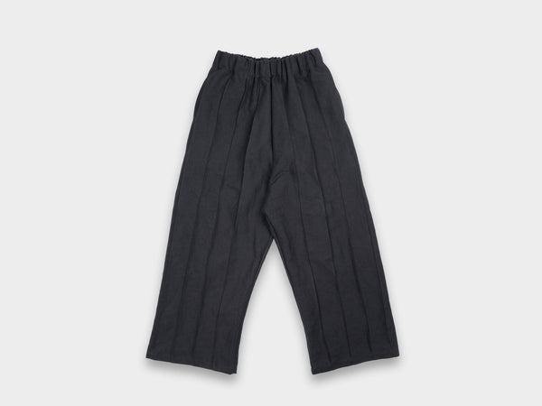 W-R18P3 "Tuck Pants" Black Bamboo