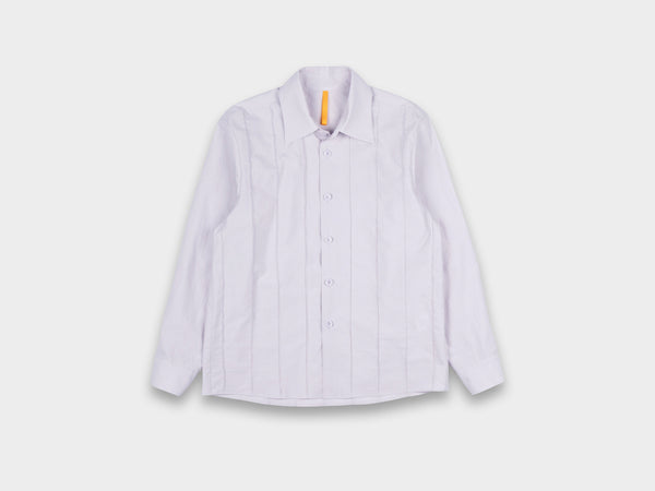 W-R18S4 "Tuck Shirt" Lilac Typewriter