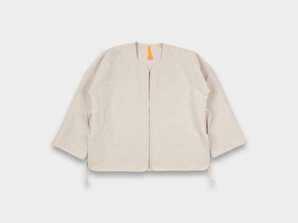 W-R18S7 "Cross Cardigan" Unbleached Bamboo