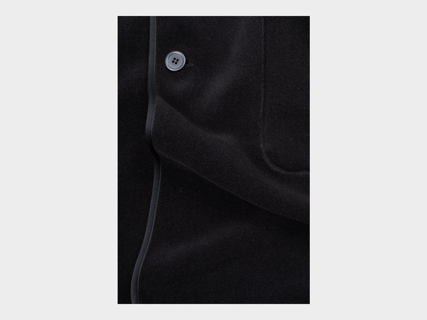 W-R19F1 "Balmacaan Coat" Black 300
