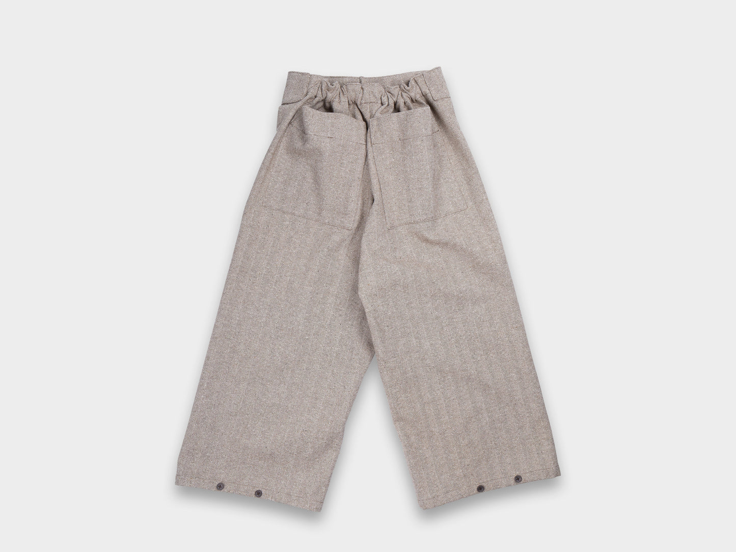 W-R19P3 "Bucket Pants" Gravel Herringbone