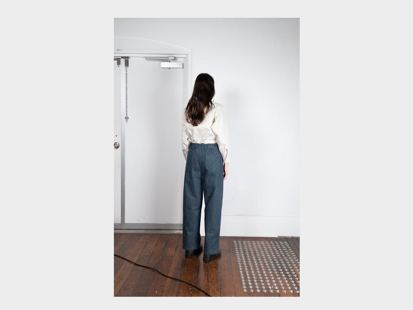 W-R19P4 "High-Wide Pants" Fade Denim