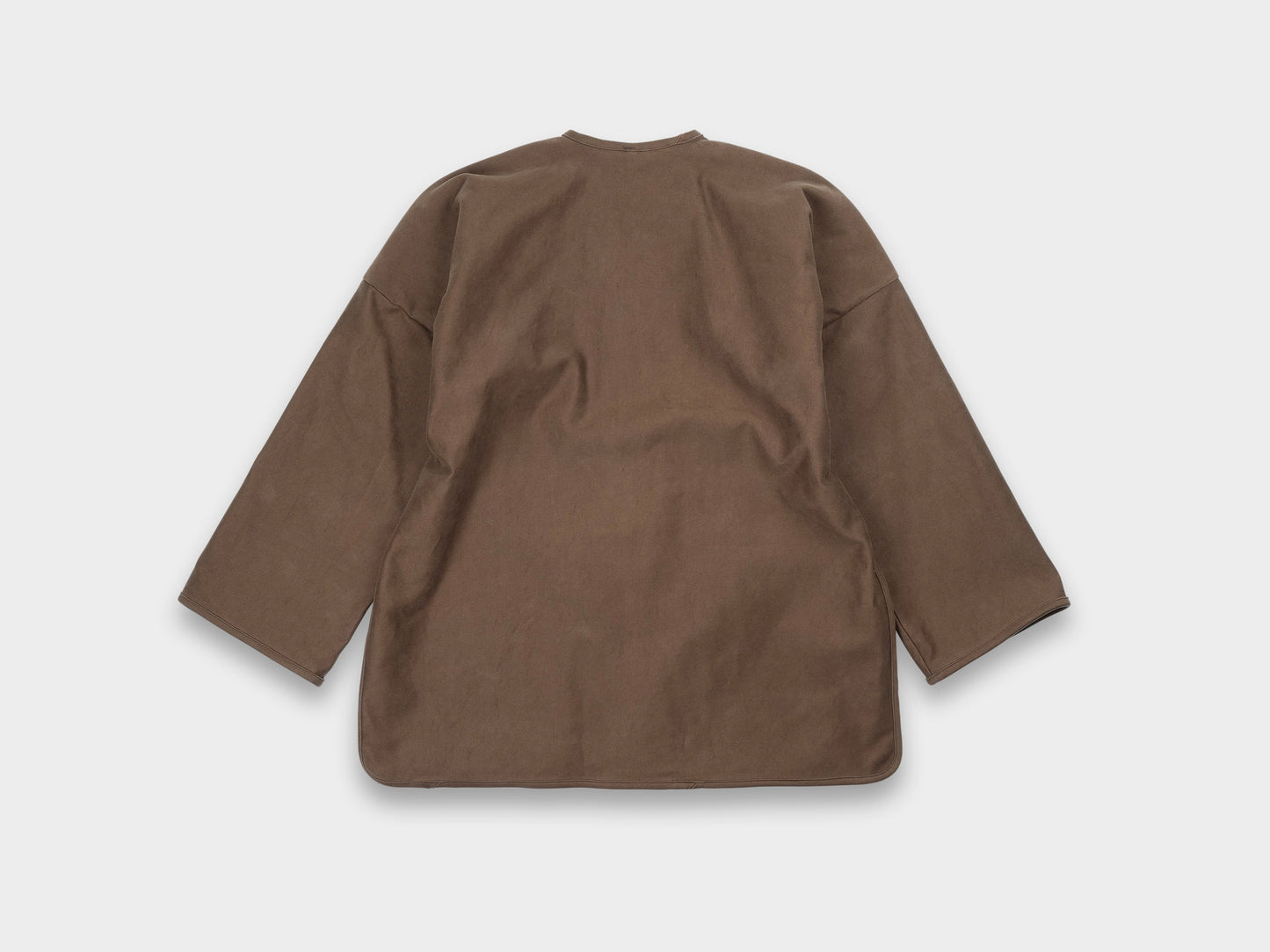 W-R19S7 "Long Cross Cardigan" Timber Moleskin