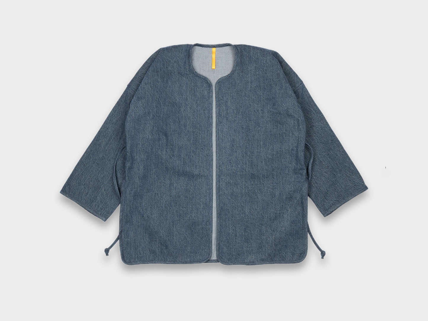 W-R19S7 "Long Cross Cardigan" Fade Denim