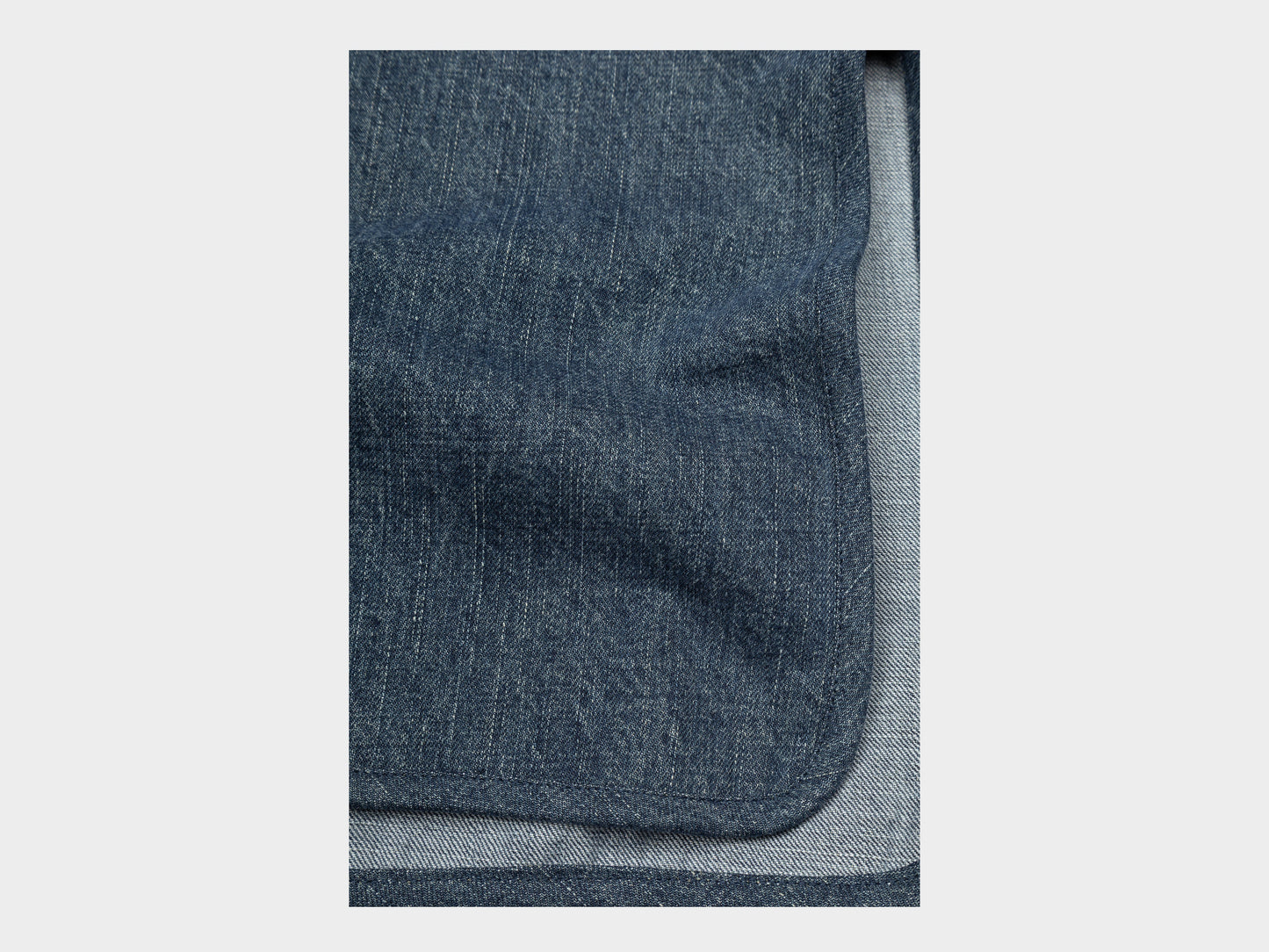 W-R19S7 "Long Cross Cardigan" Fade Denim