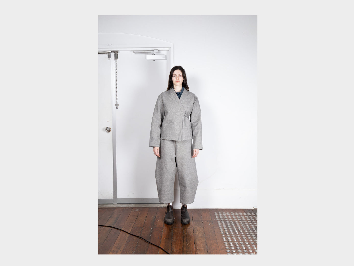 W-R19S8 "Jeogori Jacket" Stone Twill