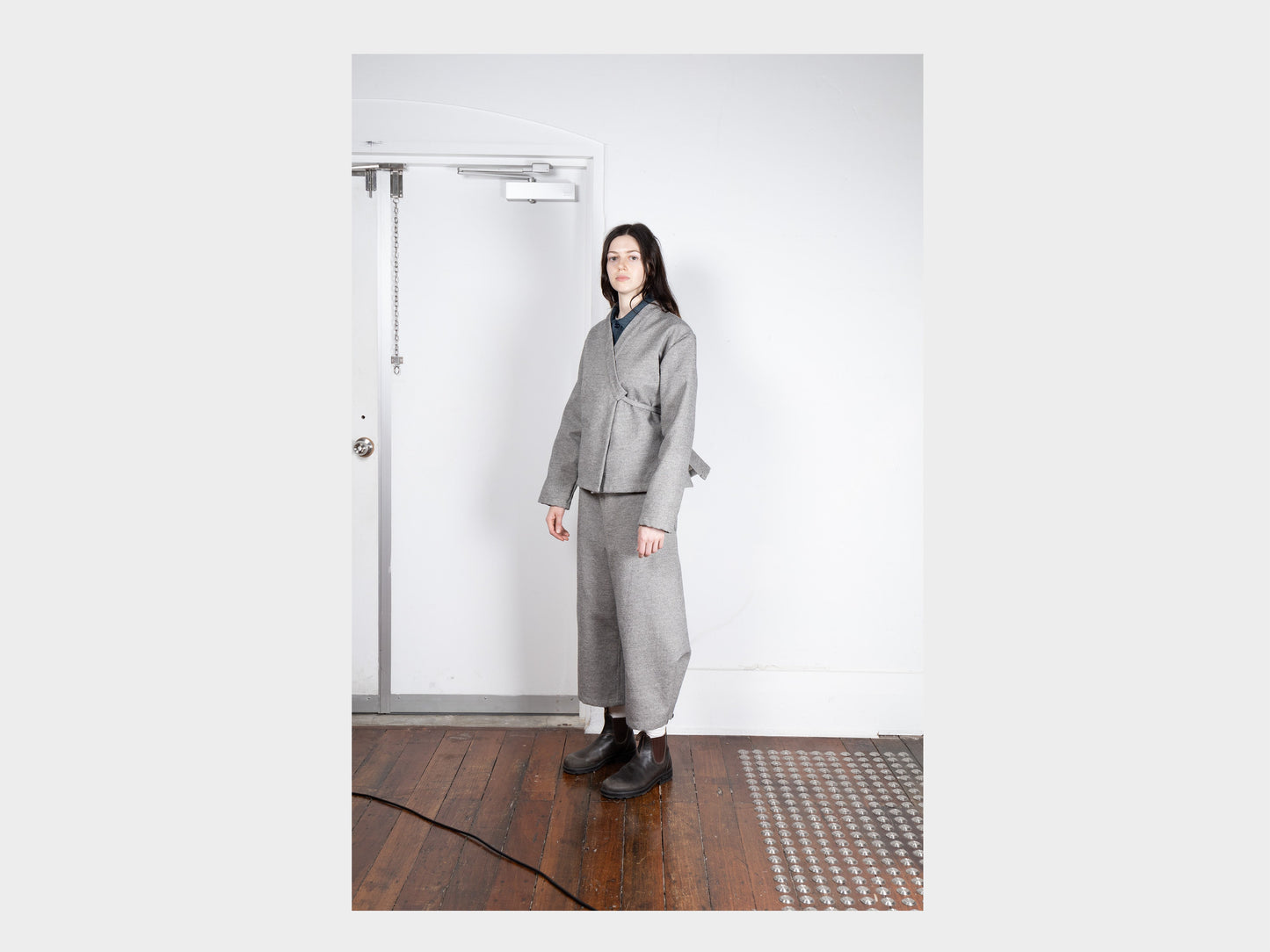 W-R19S8 "Jeogori Jacket" Stone Twill