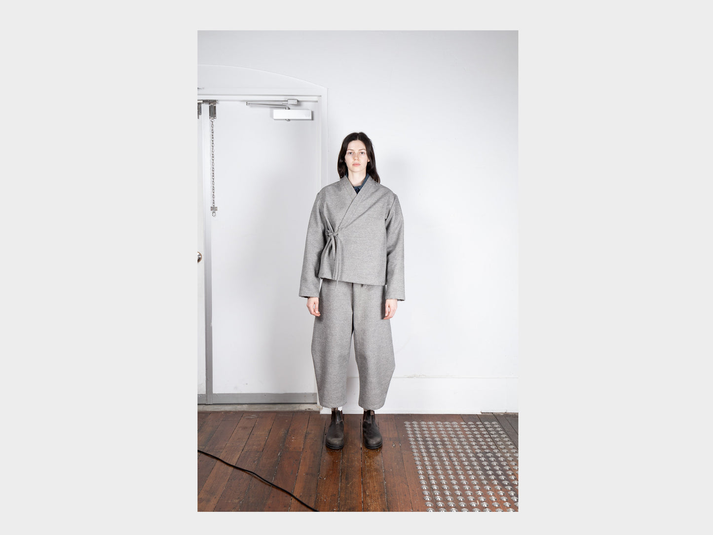 W-R19S8 "Jeogori Jacket" Stone Twill