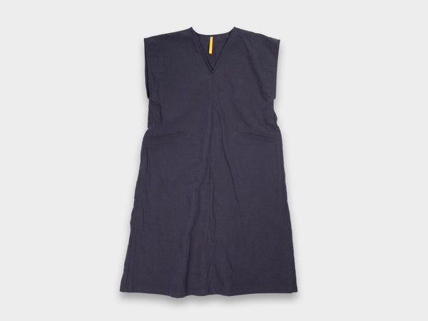 W-R20A5 "Box Dress" Rock Linen