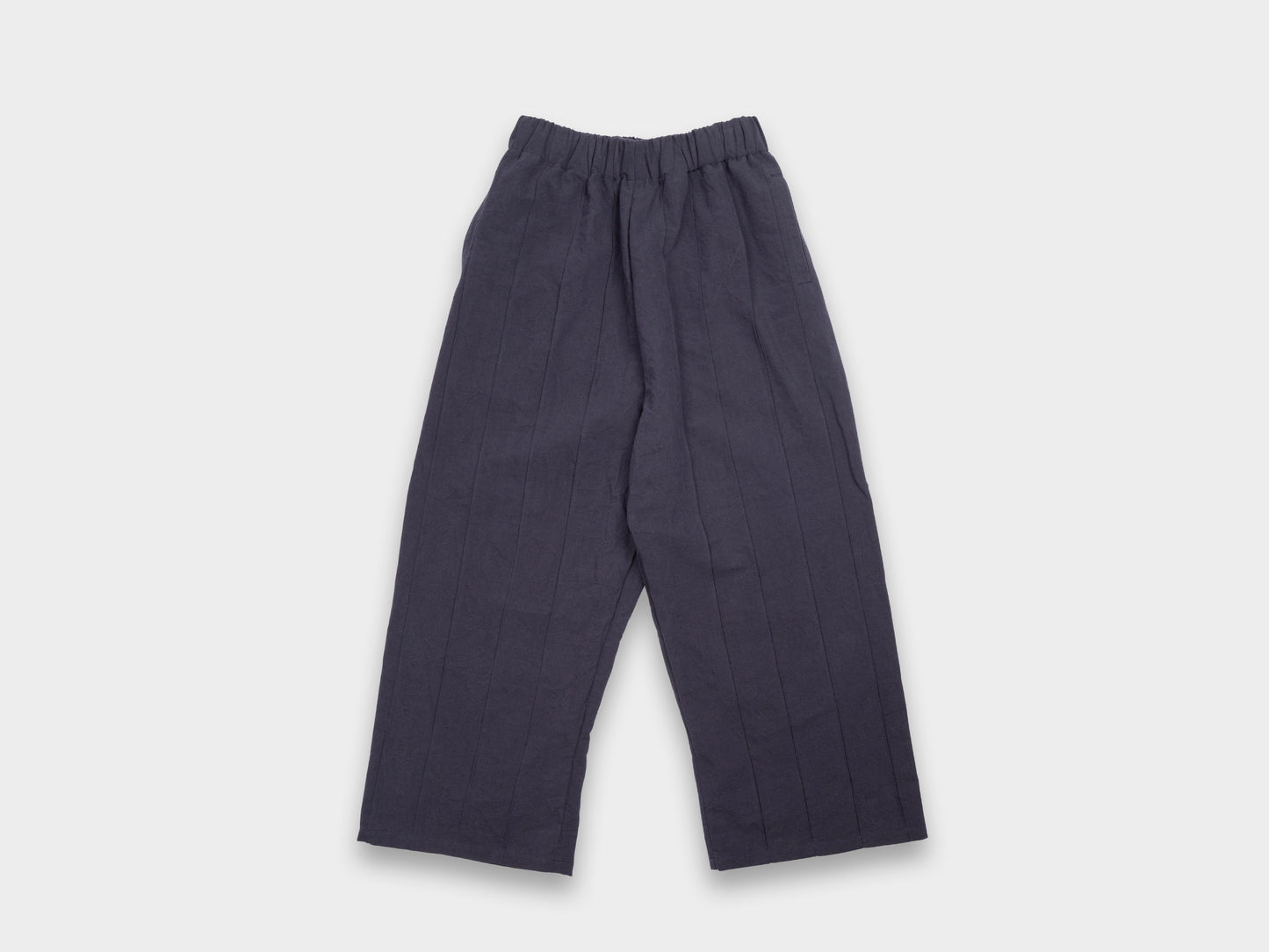 W-R20P3 "Tuck Pants" Rock Linen