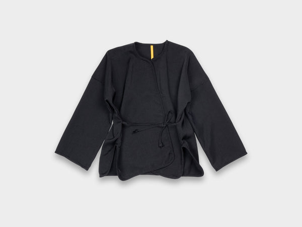 W-R20S7 "Cross Cardigan" Black School Canvas