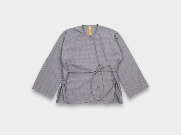 W-R20S7 "Cross Cardigan" Grey Damp Cloth